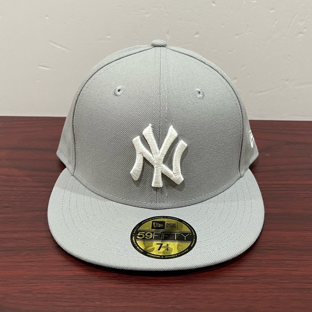 New Era, 59Fifty Fitted Hat, Grey & White